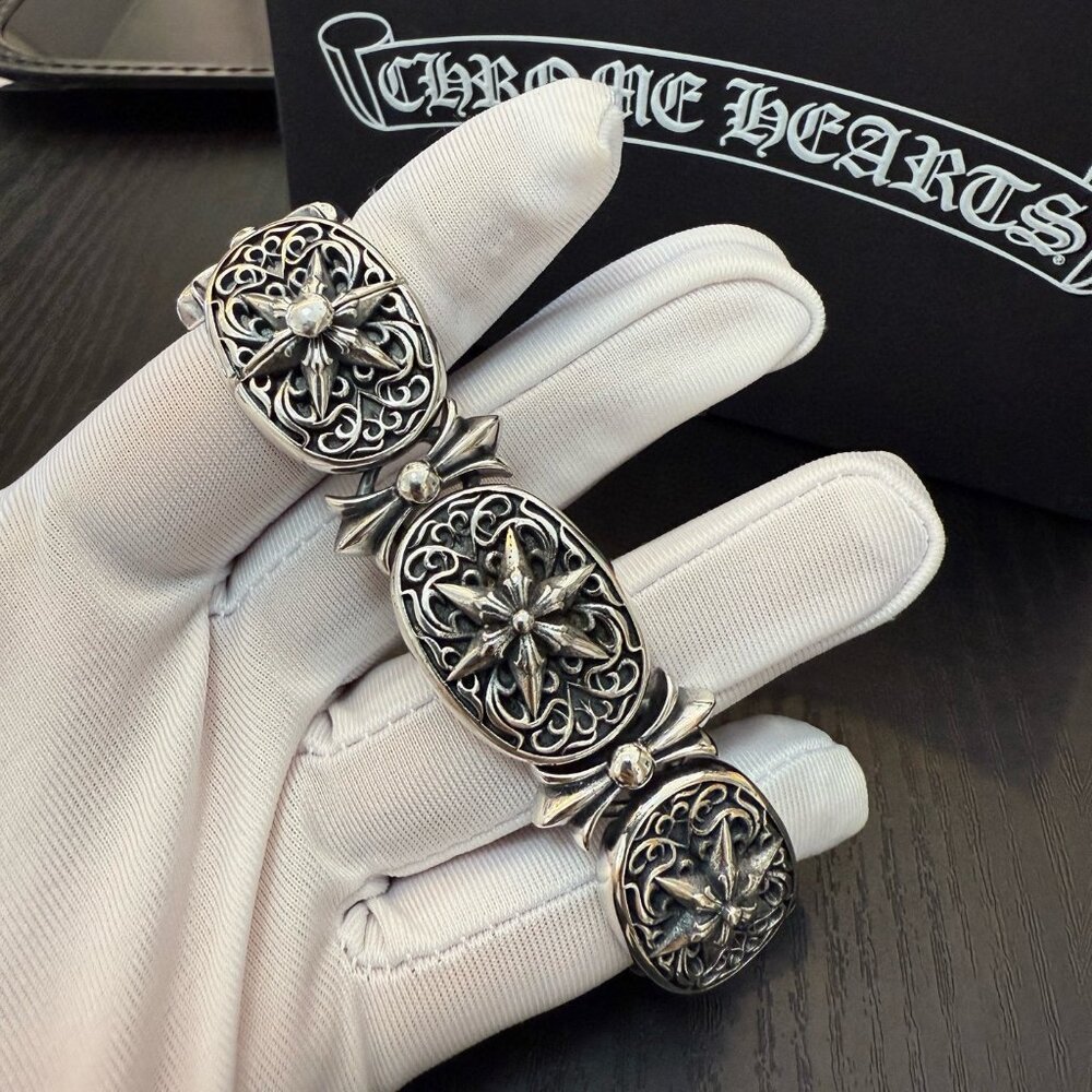 Chrome Hearts Classic Retro Six-Star Bracelet - Picture 9 of 10
